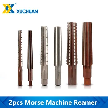 Morse Machine Reamer 2pc Set Ruční Výstružníky Nastavit MT0/MT1/MT2/MT3/MT4 Pro Frézování Dokončovací Fréza Nástroj Morse Kužel Výstružník