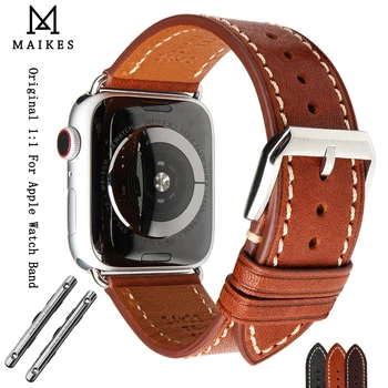Originální Kožené Hodinky Popruh Pro Apple Watch Band 45mm, 44mm 40mm 41mm 42mm Series7 6 5 4 3 SE Hodinek Pro iWatch Příslušenství