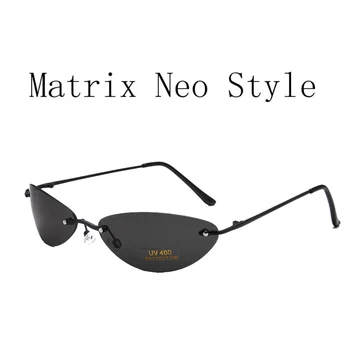 WEARKAPER Matrix Morpheus sluneční Brýle Steampunk Film Brýle muži Vrtaných Klasické Oválné brýle Oculos Gafas De Sol