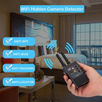 Anti-Spy GPS Bezdrátový Signál, Automatické Detektor Finder Frekvence Skenování, Detektor Kamery GSM Audio Bug Finder RF Signálu TrackerG738