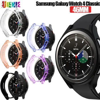 Měkké Barevné Hodinky Screen Protector Case Ochranný Kryt pro Samsung Galaxy hodinky 4 Klasická 46mm Transparentní ochranný shell