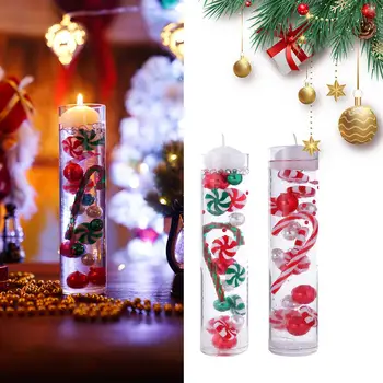 Vánoční Váza Výplň Pearl Pro Vázu Candyland Perly Vody, Gely, Korálky Plovoucí Svíčky Ozdobu Pro Vánoční Večírek Dekor