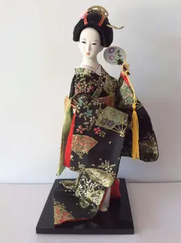2019 nová Soška Etnické Japonské Gejši Panenky Kimono Panenky Belle Dívka Lady Collection Domácí Dekorace Miniaturní Figurky