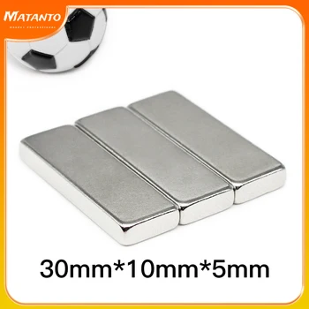 30x10x5 NdFeB Blok Super Silný Silný Magnetický Magnet 30x10x5mm Vzácných Zemin Neodym Magnet 30*10*5