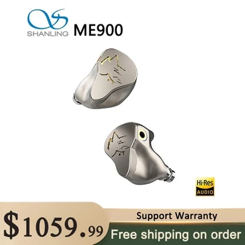 SHANLING ME900 2DD+6BA 8 Ovladačů Hybrid In-Ear Sluchátka Hi-Res Audio Sluchátko 2.5/3.5/4.4 mm Konektory MMCX Odnímatelný Kabel Sluchátka