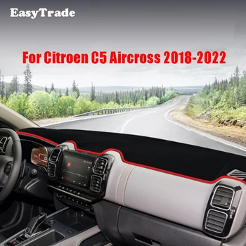Pro Citroen C5 Aircross 2018 2019 2020 2021 2022 Auto Kryt Palubní desky Dash Light-důkaz Rohože Non-slip stříšku, Podložku Koberec Mat