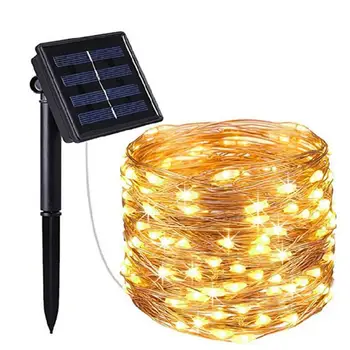 50/100/200/300 LED Solární Světlo Venkovní Lampy String Světla Pro Holiday Vánoční Večírek Vodotěsné Víla Světla Zahrada Dekorace