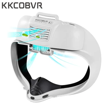 KKCOBVR K2 pro Quest 2 Chladicího Ventilátoru Zmírnit Zamlžení optiky 500mAh Cirkulace Vzduchu pro Meta Quest2 Příslušenství Prodyšné Kůže