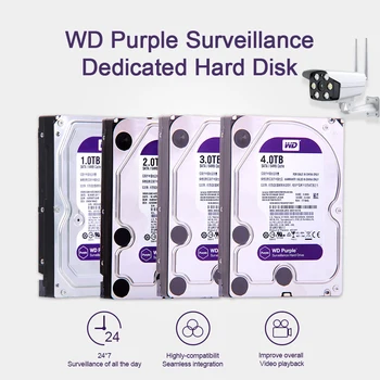 Western Digital WD Purple Surveillance HDD 1TB 2TB 3TB 4TB SATA 6.0 Gb/s 3.5