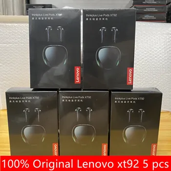 Originální Lenovo XT92 5KS Bezdrátových Sluchátek, Dotykové Ovládání Bluetooth Stereo Sluchátka HD Mluvit S Mikrofonem Bezdrátová Sluchátka