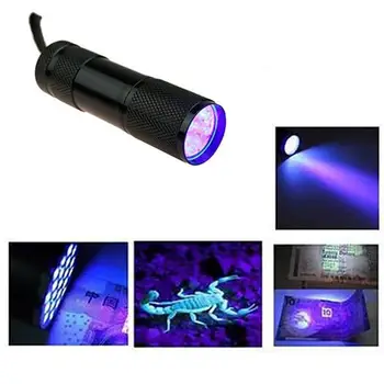 Přenosná LED Svítilna UV Mini Svítilna Vodotěsná LED Baterka baterka AAA