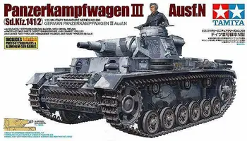 Tamiya 35290 1/35 Tank Model Kit Německého Panzerkampfwagen Pz.kpfw.III Ausf.N
