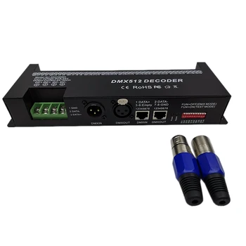 30 Kanál RGB DMX512 Dekodér LED Pás, Regulátor 60A DMX Stmívač PWM Driver Vstupní DC9-24V 30CH DMX Dekodér Lehké Ovládání