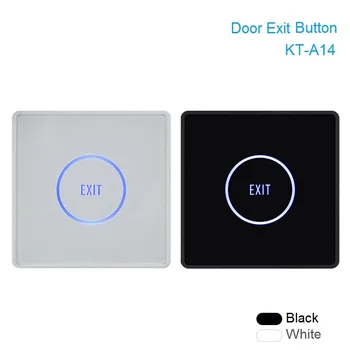 Tenké Dotykové Tlačítko Exit Infračervený Snímání Povrchu Plexiskla Vodotěsné LED Indikátor Dveře Výstupní Spínač Pro systém Kontroly Přístupu