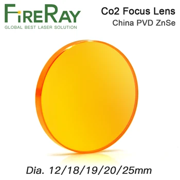 FireRay Čína Co2 Laser ZnSe Objektiv Dia.12 18 19.05 20mm FL38.1-127mm 1.5 - 4