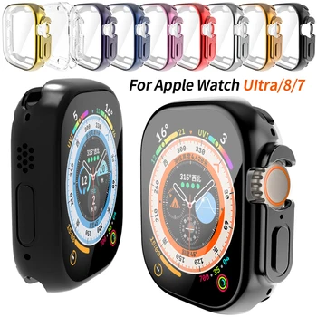360 Full Clear Pouzdro pro Apple Watch 8Ultra 49MM TPU Smartwatch Screen Protector pro iWatch Série 8/7 41mm 45 mm Ochranný Kryt