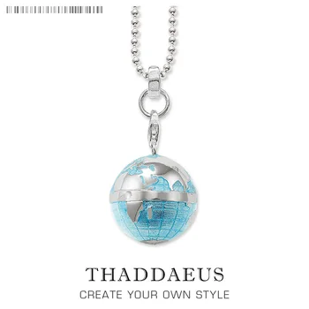 Korálky Náhrdelník Globe Přívěsek,2017 Lano Řetězec Módní Šperky Evropě Bijoux Náhrdelníky Dárek Pro Muže, Ženy