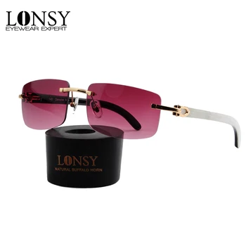 LONSY 2019 Módní New Buffalo Horn sluneční Brýle, Ženy Značky Designer Vintage Sluneční Brýle Pro Ženy Oculos De Tak Feminino LS4005