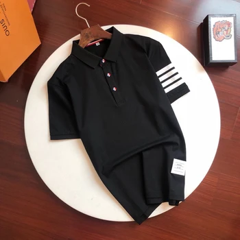 2020 Pánské Oblečení klasické Letní Značky Krátký Rukáv Polo Tričko Muži Ležérní Pravidelné bavlněné luxusní značkové Homme Solid Slim Polos