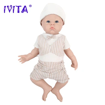 IVITA WB1525 47cm 3298g 100% Plné Tělo Silikonové Reborn Baby Panenky Realistické Panenky Bebe Měkké Hračky pro děti DIY Prázdné pro Děti Dárek