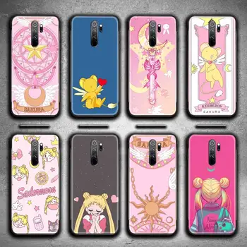 Sakura Card Captor Sailor Moon Telefon Pouzdro pro Redmi 9 9A 8A Poznámka 11 10 9 8 8 TUN Pro Max K20 K30 K40 Pro