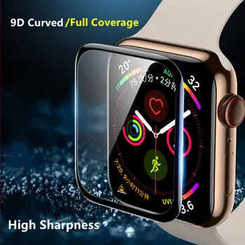 Měkké Sklo Pro Apple Watch series 7 45 mm 41 mm iWatch 6 5 4 3 se 44 mm 40 mm 42 mm 38 mm 9D HD Full Film Apple watch Screen Protector