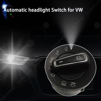 Mlhové Světlo Tlačítko Automatický Spínač Světlometů Vestavěný Senzor Modul pro Volkswagen Tiguan Jetta MK2 Mk6 Polo, Bora, Beetle Scirocco