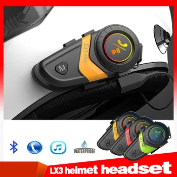 1200MAH Motorky Helma Headset Dvakrát Pšenice S Světlo Bezdrátové Bluetooth Hands-Free Volání Stereofonní Vodotěsná Sluchátka na Koni