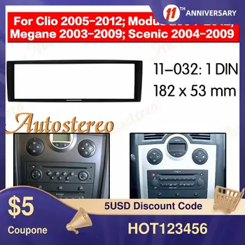 Rám Panel 1DIN Auto Dash Rám Rádio Fascie ForRENAULT Clio Megane Modus stereo dash kit rádio, CD přehrávač instalaci