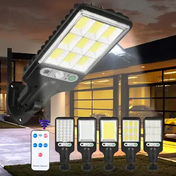 Venkovní Solární Pouliční Světlo, Pohybové Čidlo Nástěnné Lampy LED Solární Světla Vodotěsný Dálkové Ovládání Zahradě, Dvoře Venkovní Světlo