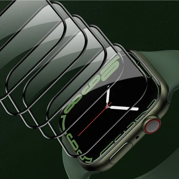 2KS 3D Zakřivený pro Apple Watch 7 45 mm 41 mm Chránič Obrazovky filmu pro iwatch série 7 41 mm 45 mm Ultra-Tenký film