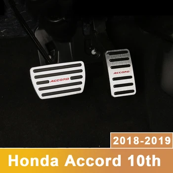 Hliníkové slitiny Car Styling Accelerator Plynový Pedál, Brzdový Pedál Non Skluzu Podložky Kryt Případě Pro Honda Accord 10. 2018 2019