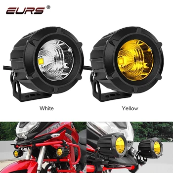 EURS 1KS Motocykly Světlometů 6500k 3000K Super Světlé 25W Pracovní Bodové Světlo Motocykl Mlhové Svítilny, LED Auto Reflektor Skútry