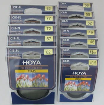 HOYA Filtr CIR-PL CPL 43 mm Kruhový Polarizační filtr pro Nikon Canon Sony Objektiv
