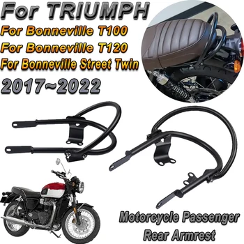 Pro TRIUMF t 120 Bonneville T100 Street Twin 2017~2021 2018 19 Motocykl Spolujezdce Zadní Loketní opěrka Drop Ochranu Barové Doplňky