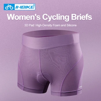 INBIKE Ženy Cyklistika Šortky Prodyšné Elastické Tkaniny Anti-pot spodní Prádlo 3D Silikonové Čalouněný Jízda na Kole MTB Kolo SW003