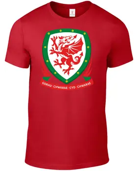 Wales 2019 Tričko Pánské Fotbalista Legenda Soccers 2019 Nové 3D T Tričko Pánské Legrační Trička Krátký Rukáv Funny T Košile pro Muže