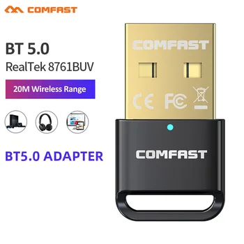 Comfast USB 2.4 GHz Bezdrátový Adaptér Bluetooth V5.1 Dongle BT 5.0 BT4.0 Hudební Audio Data, Přijímač A Vysílač Pro Win7/ 8.1/ 10