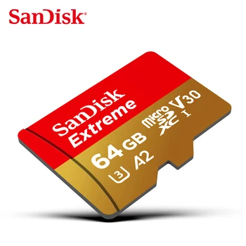 Sandisk Originální Paměťové Karty 128 GB Extreme PRO Micro SD Kartu A2 V30 U3 Flash Karta 64GB TF Karta 128GB Microsd Pro Dopravu Zdarma