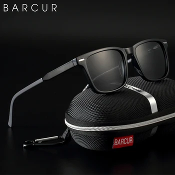 BARCUR Náměstí Styl TR90 Brýle Muži Polarizované Pohodlné Dámské Sluneční Brýle Dámy UV400 Ochranu