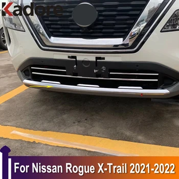 Pro Nissan Rogue X-trail 2021 2022 Chrom Přední Dolní Mřížka Nárazníku Spodní Kryt Chránič Pásu Výbava Exteriéru Příslušenství