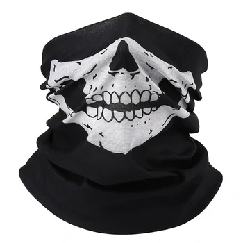 Multi-funkční Skull Tisk Šátek Helmu Camping Krk, Maska na Obličej Paintball Sport Čelenka pěší Turistika Maska na Halloween