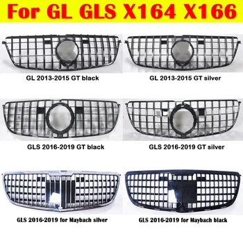 Pro Mercedes-Benz GL GLS X 164 X166 ABS Center Gril GT Střední mřížka GL350 GL400 GL500 GLS450 2006-2019 Auto Nárazníku Svislý Pruh