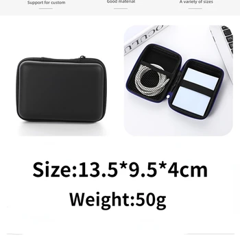 1ks Sluchátka Data Storage Bag Obdélník Kabel Organizátor Tašky Pouzdro Tech Gadgets Přenosné Nabíječky U Disku Mini Zip Pouzdro