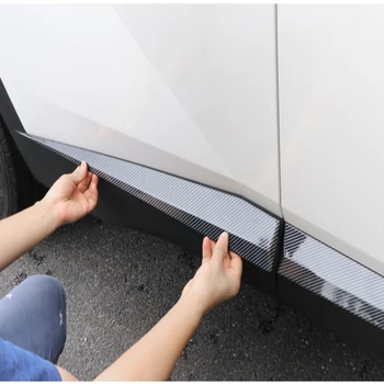 Pro Hyundai Tucson NX4 2021 2022 uhlíku Pronájem Dveře Boční lišta Kryt Obložení Chránič Pásu Scuff Guard Auto Příslušenství