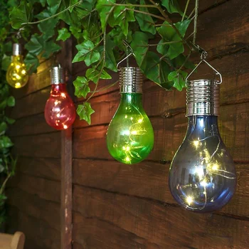 Módní Kreativní Solární LED Žárovka Garden Camping Závěsné Světlo Lampy Krásný Venkovní Dekorace Vodotěsné Trávník Lampa