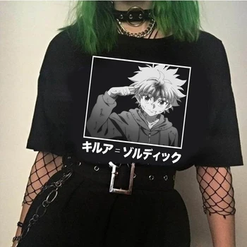 Hunter X Hunter Pánské A Dámské Designové Tričko Killua Cosplay T-shirt Nové Anime T Shirt Módní Killua Super Trička