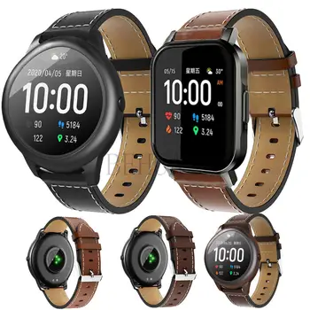 Watchband Náhradní Kůže WristStrap Kapela Pro Xiaomi haylou solární ls05 SmartWatch Kapela Náramek Náramek Pro Haylou LS02