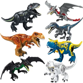 Jurassic Dinosaur World Stavební Bloky, Série Dinosauři Údaje Cihly Tyrannosaurus Rex, Hračky Pro Děti Chlapci DIY Hračky, Dárky