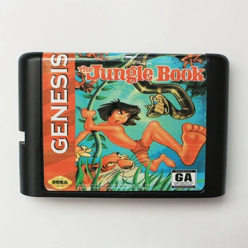 The Jungle Book 16 Bit Karetní Hra Pro Sega Mega Drive & Sega Genesis